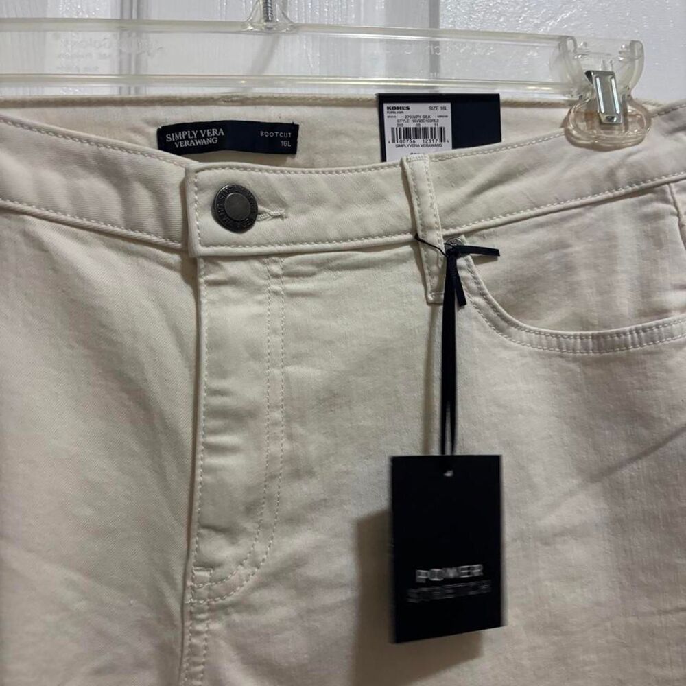 Vera-wang Women's White and Cream Trousers